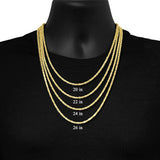 14k Solid Byzantine - Square - 2.9mm