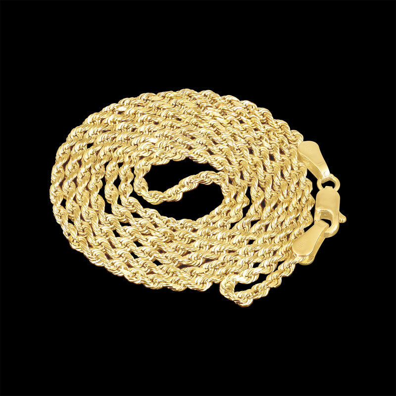 2mm Rope Chain Stack Rope Chain - 2mm – Chain Lane